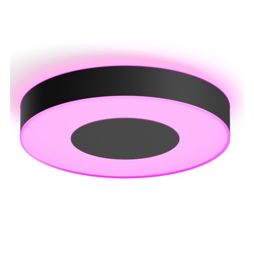 Philips - LED RVB Plafonnier à intensité variable Hue INFUSE LED/52,5W/230V 2000-6500K Ø 425 mm noir