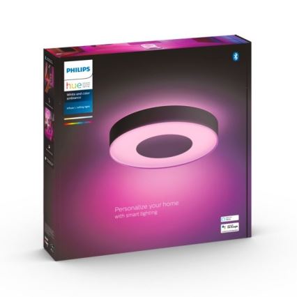 Philips - LED RVB Plafonnier à intensité variable Hue INFUSE LED/52,5W/230V 2000-6500K Ø 425 mm noir