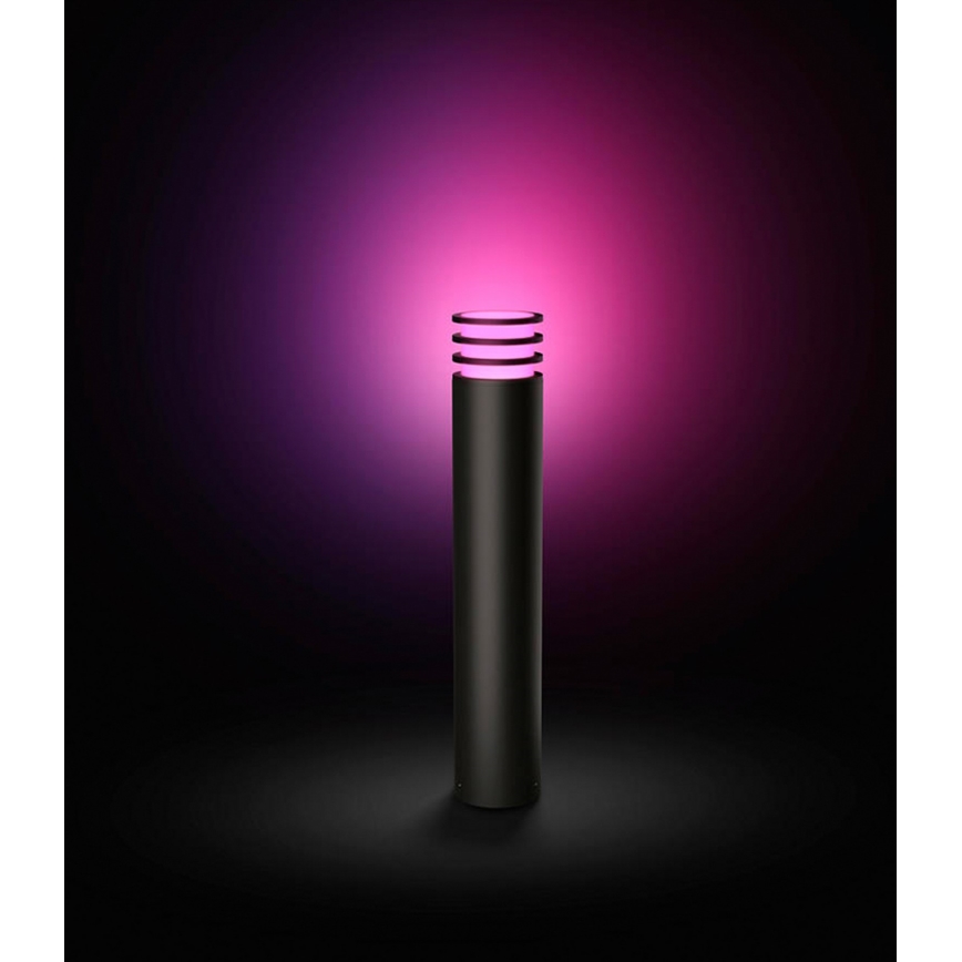 Philips - RGB-LED dimbare buitenlamp Hue LUCCA 1xE27/8,1W/230V 77 cm 1000-20000K IP44