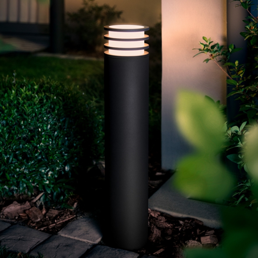 Philips - RGB-LED dimbare buitenlamp Hue LUCCA 1xE27/8,1W/230V 77 cm 1000-20000K IP44