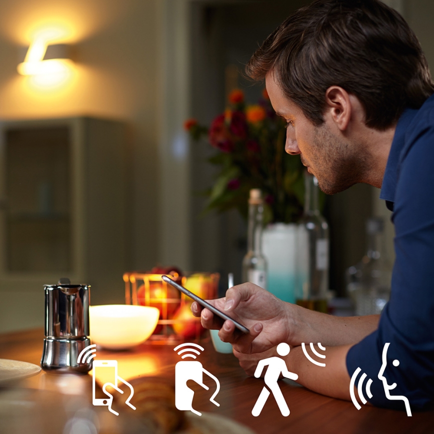 Philips Hue STARTER KIT WHITE basisset 3xE27/9W 2700K + Hue Bridge en dimmerschakelaar