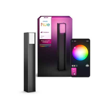 Philips Hue TURACO - Lampe LED d'extérieur dimmable 1xE27/8,1W/230V 80 cm IP44