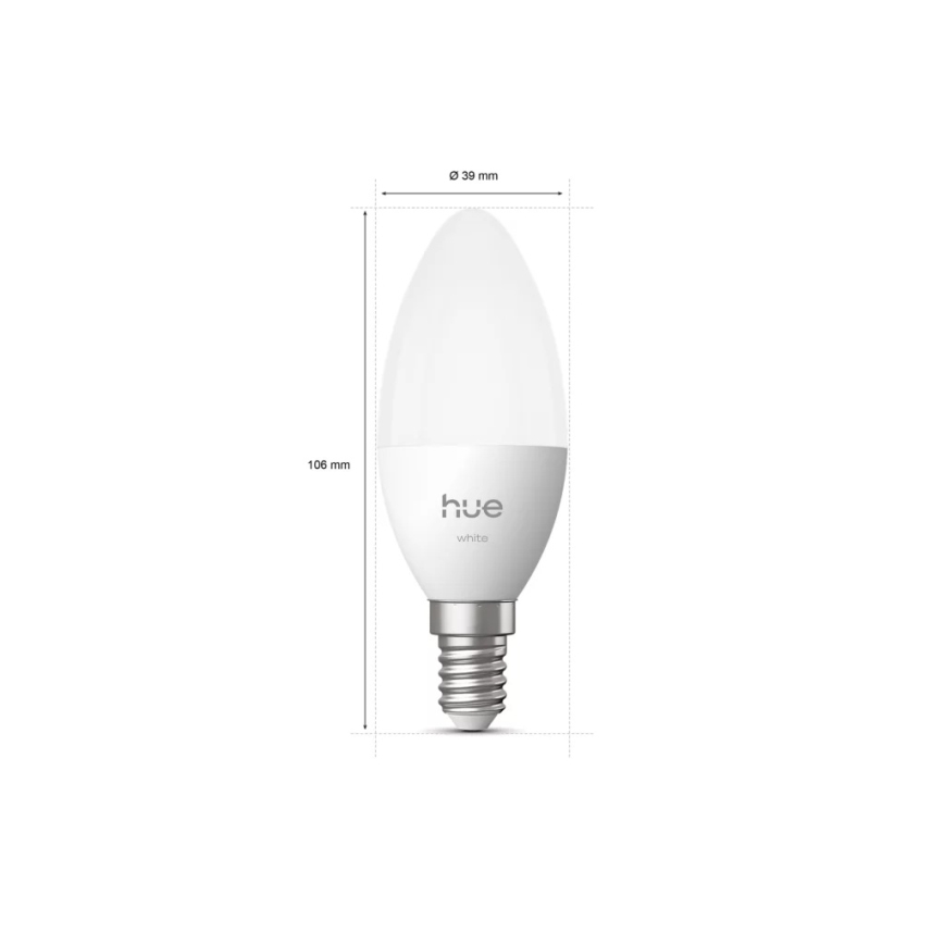 Philips Hue White dimbare LED-lamp B39 E14/3,9W/230V 2700K