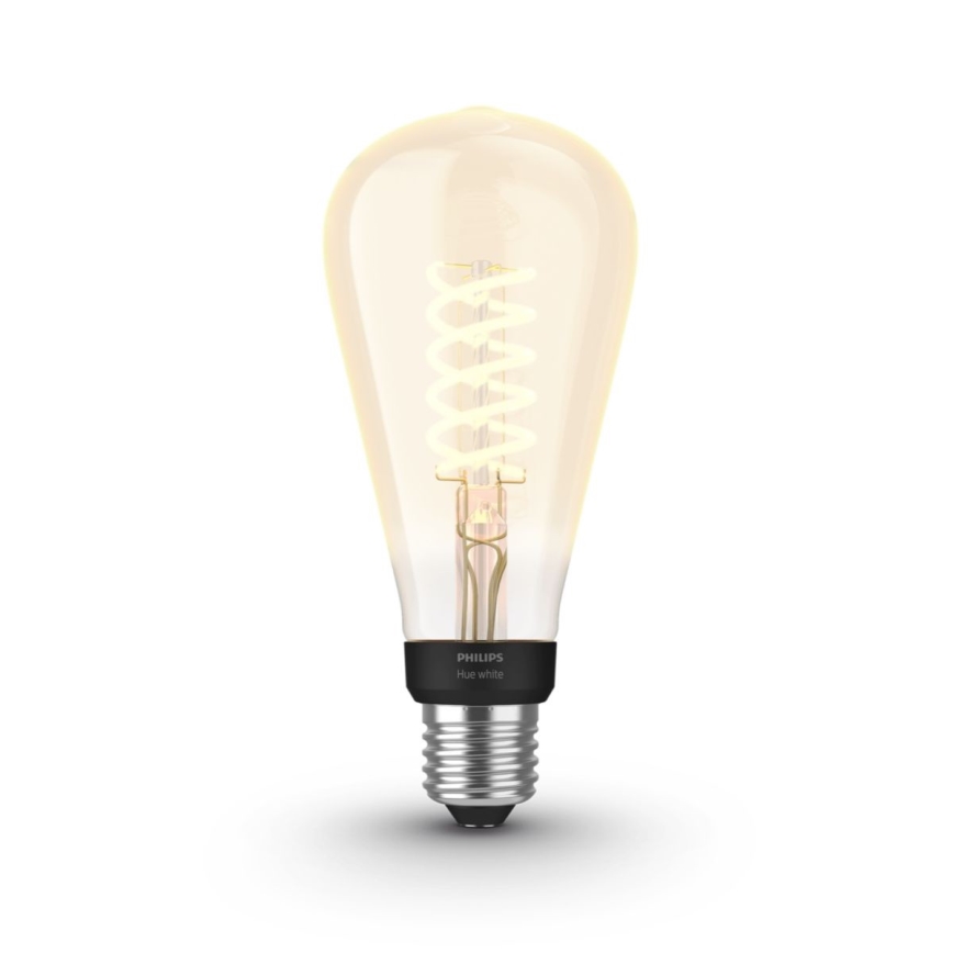LED Dimbare lamp Philips Hue WHITE FILAMENT ST72 E27/7W/230V 2100K