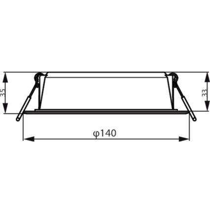 Philips - Inbouwverlichting MESON LED/12,5W/230V 3000K