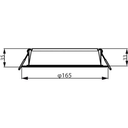 Philips - Inbouwverlichting MESON LED/16,5W/230V 3000K