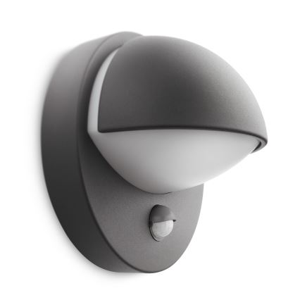 Philips - Buitenwandlamp met sensor JUNE 1xE27/12W/230V IP44