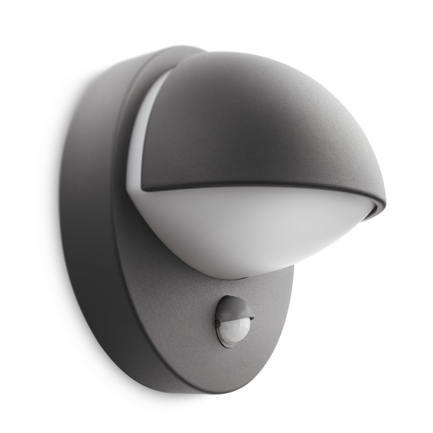 Philips - Buitenwandlamp met sensor JUNE 1xE27/12W/230V IP44