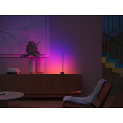 Philips - Lampe de table à intensité variable LED RGB Hue SIGNE LED/12W/230V 2000-6500K noire