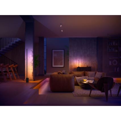 Philips - Lampe de table à intensité variable LED RGB Hue SIGNE LED/12W/230V 2000-6500K noire