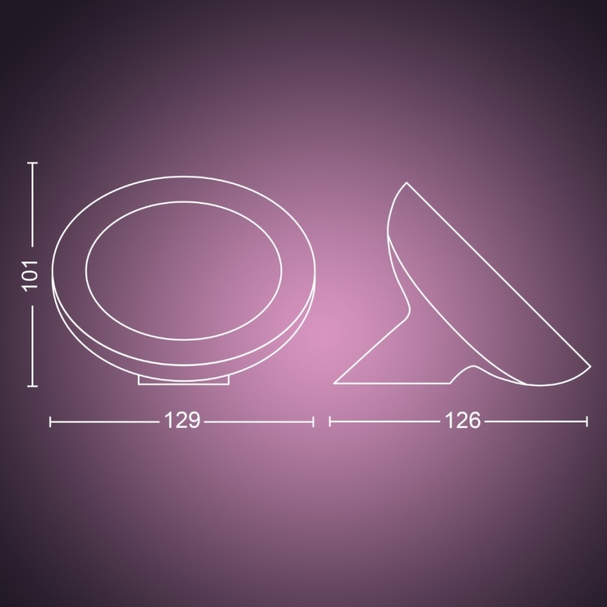 Philips - Lampe de table dimmable LED RGB Hue BLOOM LED/7,1W/230V