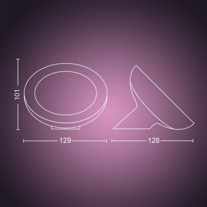 Philips - Lampe de table LED RVB dimmable Hue BLOOM LED/7,1W/230V