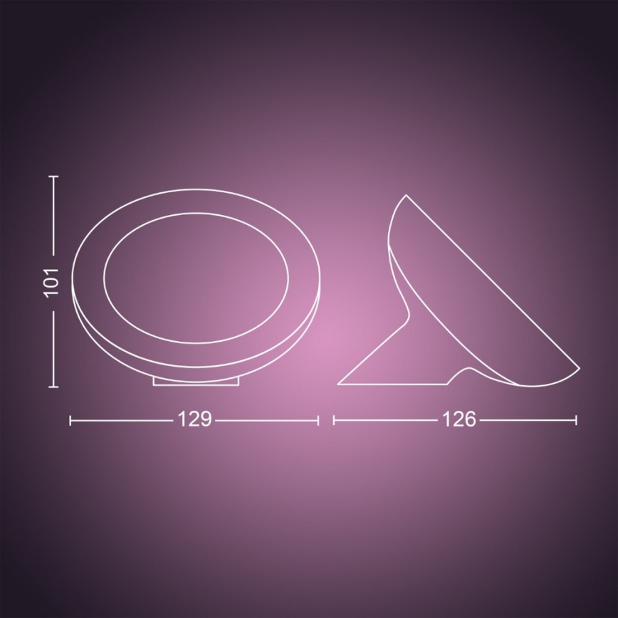 Philips - Lampe de table LED RVB dimmable Hue BLOOM LED/7,1W/230V