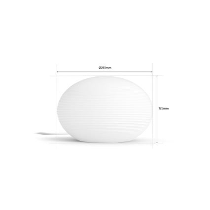 Philips - Lampe de table LED RGB dimmable Hue FLOURISH White And Color Ambiance 1xE27/8,1W/230V 1000-20000K