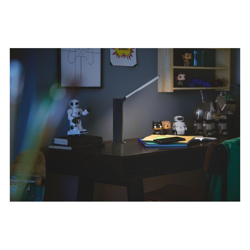 Philips - Lampe de table LED tactile à intensité variable AMBER LED/5W/5V noire