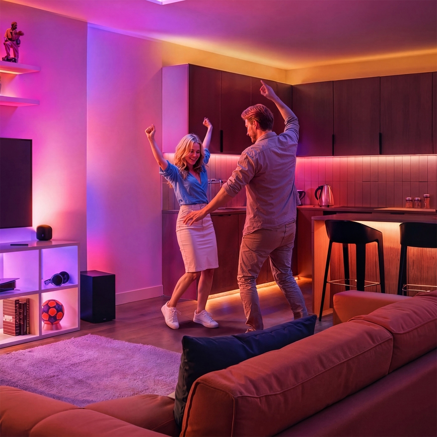 Philips - Lampe de table SMART dimmable LED RVB+TW/9W/230V 2200-6500K Wi-Fi