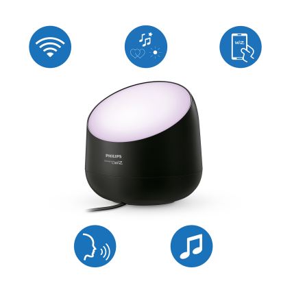 Philips - Lampe de table SMART dimmable LED RVB+TW/9W/230V 2200-6500K Wi-Fi