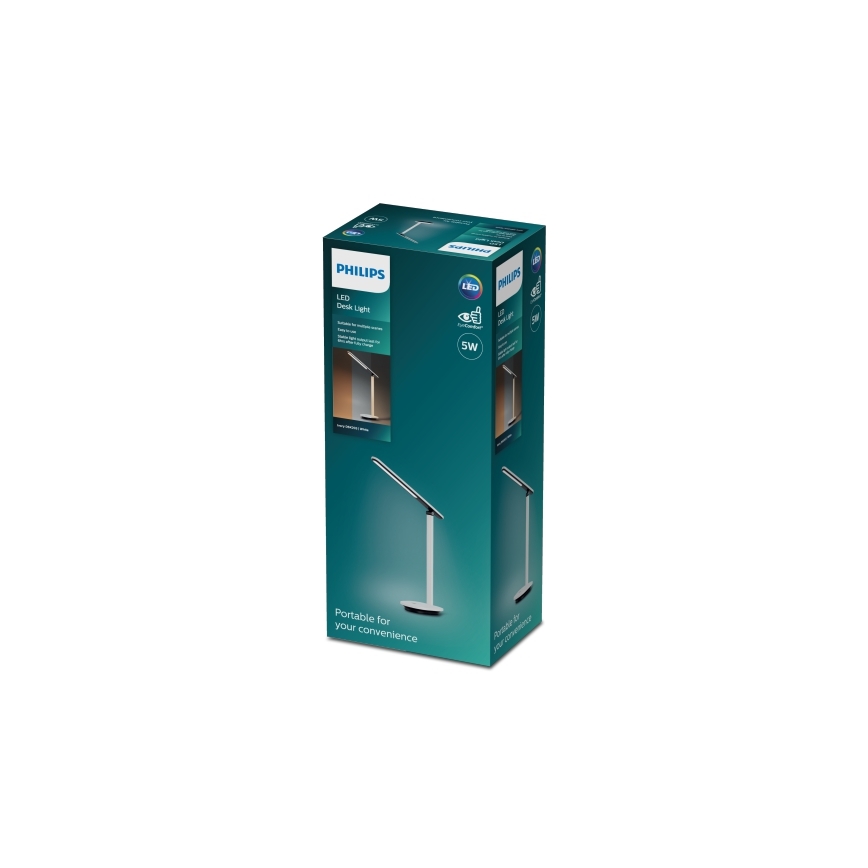 Philips - Lampe de table tactile à intensité variable ROCK LED/5W/5V 1800 mAh