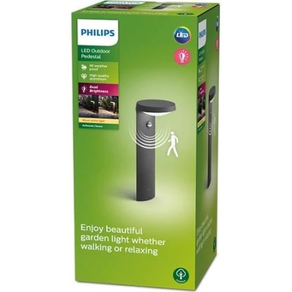 Philips - Lampe d'extérieur avec détecteur LED/9W/230V 2700K IP44