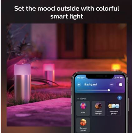 Philips - Lampe d'extérieur LED RGBW à intensité variable Hue CALLA LED/8W/230V IP44