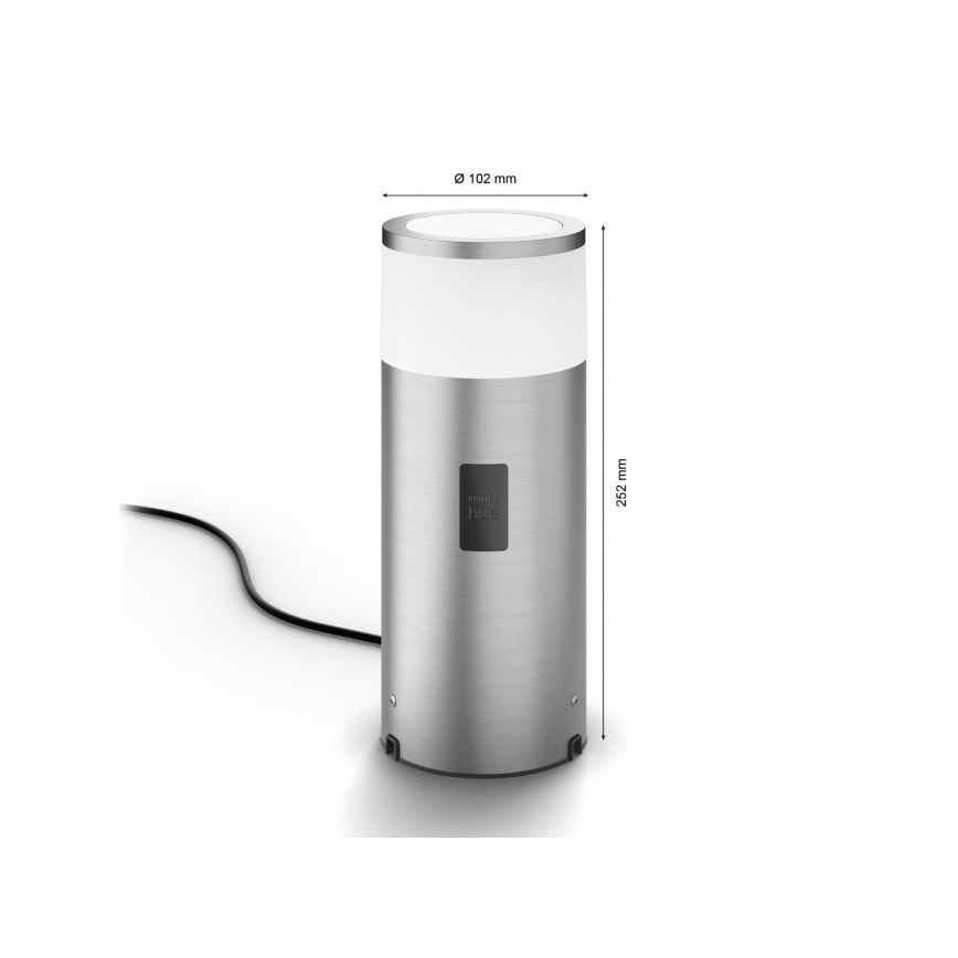 Philips - Lampe d'extérieur LED RGBW à intensité variable Hue CALLA LED/8W/230V IP44