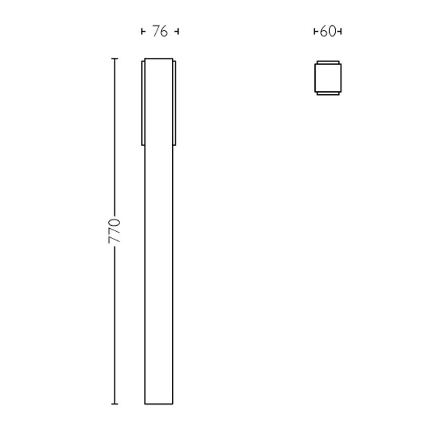 Philips - Lampe extérieure STRATOSPHERE LED/3,8W/230V 77 cm 4000K IP44
