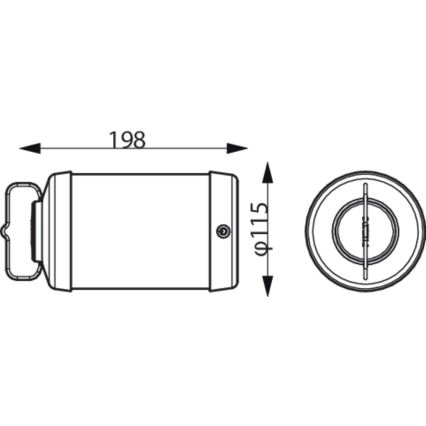 Philips - Lampe portative LED à intensité variable CICERO LED/6W/5V IP54