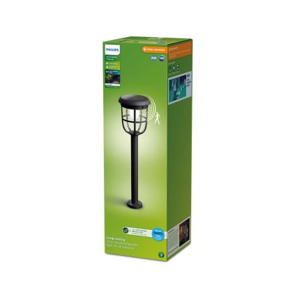 Philips - Lampe solaire avec détecteur RADII LED/1,3W/3,7V 3000K IP44