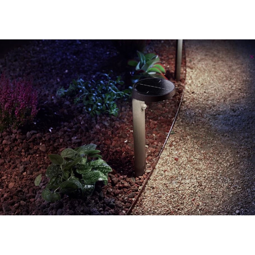 Philips - Lampe solaire avec détecteur de mouvement et de crépuscule LED/1,2W/4V 1800 mAh 4000K IP44