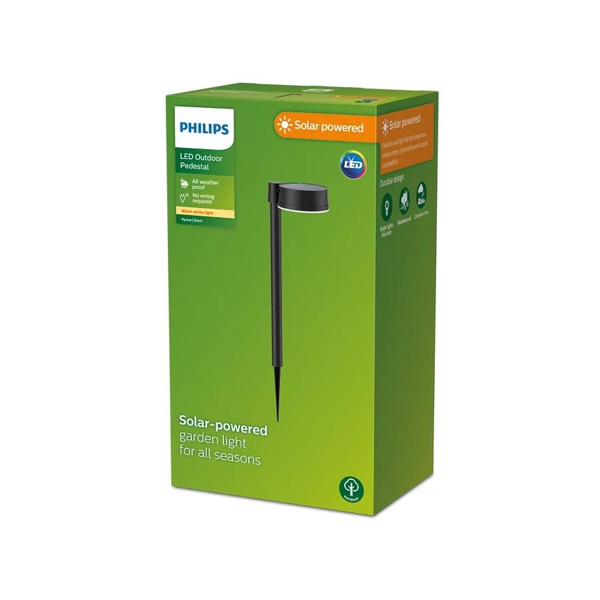 Philips - Lampe solaire VYNCE LED/1,5W/3,7V 1500 mAh IP44