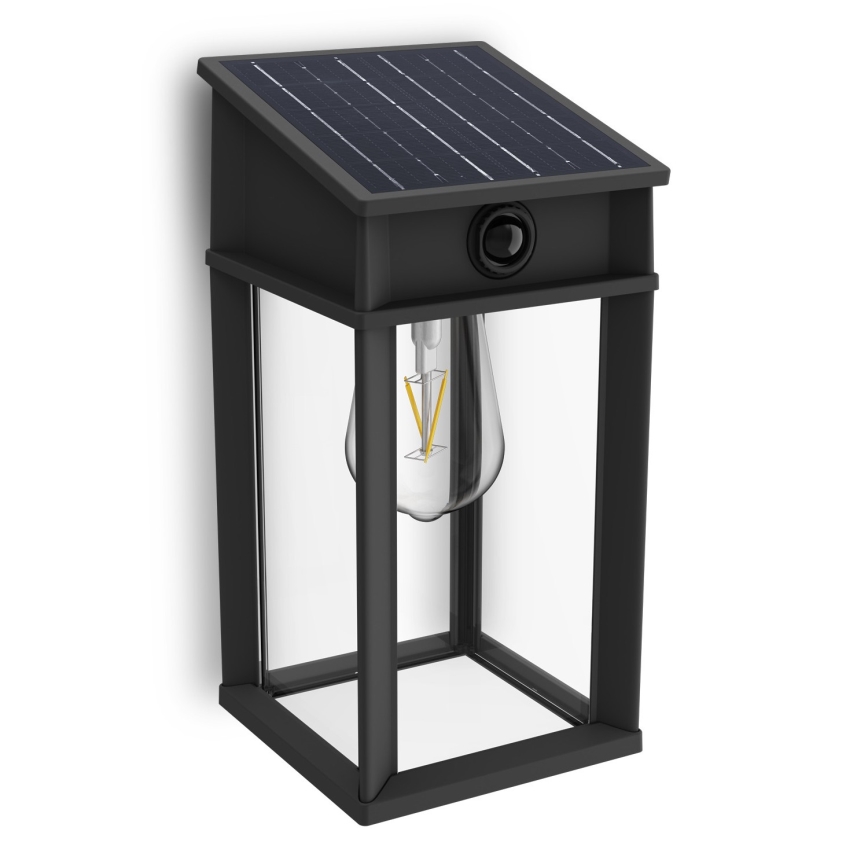 Philips - LED 44 / 5.000 Solar wandlamp met bewegings- en schemersensor GERI LED/3,2W/3,7V 2600 mAh 4000K IP44