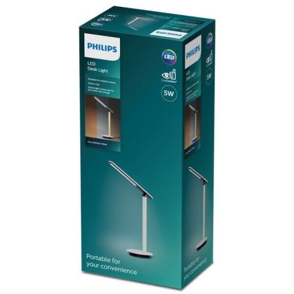 Philips - Dimbare LED Aanraak Tafellamp IVORY LED/5W/5V 2700/3600/5000K CRI 90