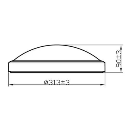 Philips - LED Badkamer Plafond Lamp LED/17W/230V 4000K IP44