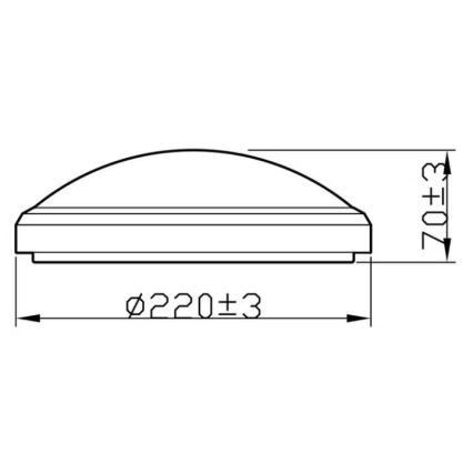 Philips - LED Badkamer Plafond Lamp LED/6W/230V 2,700K IP44