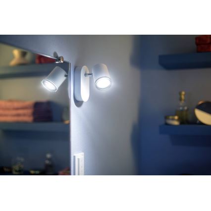 Philips - LED Badkamer wandlamp dimbaar Hue ADORE 1xGU10/5W/230V IP44 + afstandsbediening