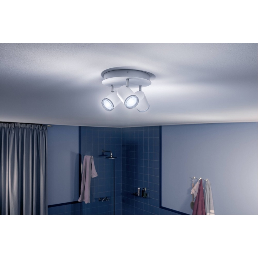 Philips - LED Badkamerspot dimbaar Hue ADORE 3xGU10/5W/230V IP44 + afstandsbediening