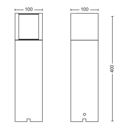 Philips - LED Buitenlamp LED/6W/12V 4000K 2700K IP44