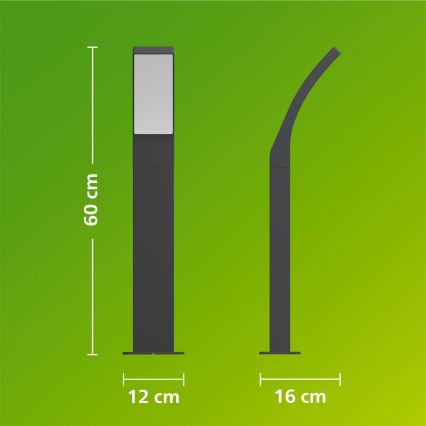 Philips - LED buitenlamp SPLAY LED/4,3W/230V 2700K 60 cm IP44