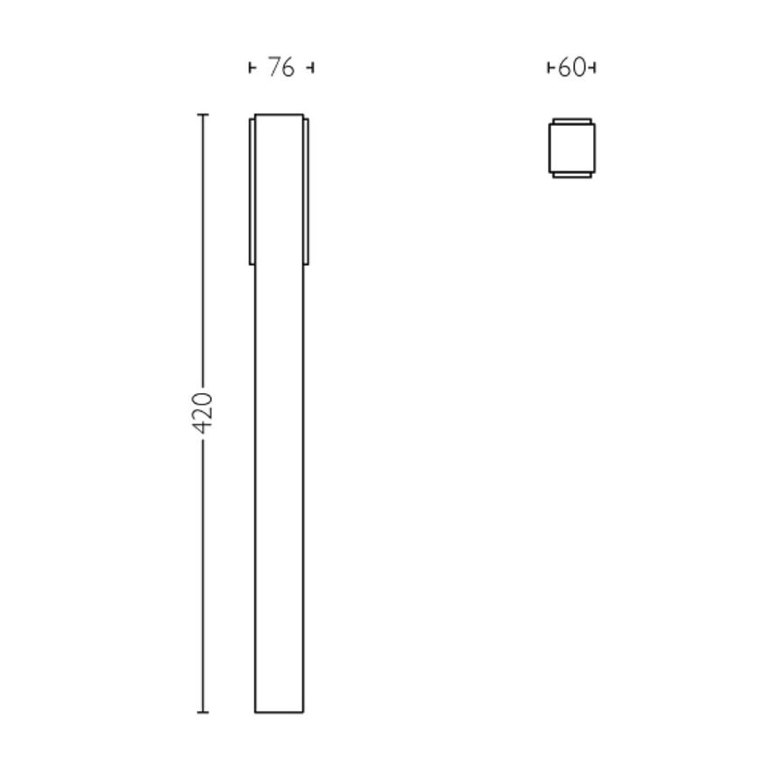 Philips - LED Buitenlamp STRATOSPHERE LED/3,8W/230V 42 cm 4000K IP44