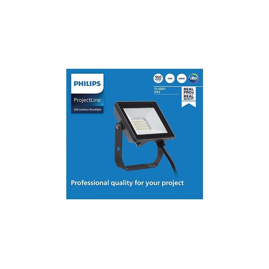 Philips - LED Buitenschijnwerper PROJECTLINE LED/10W/230V IP65 4000K