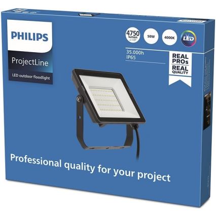 Philips - LED Buitenschijnwerper PROJECTLINE LED/50W/230V IP65 4000K