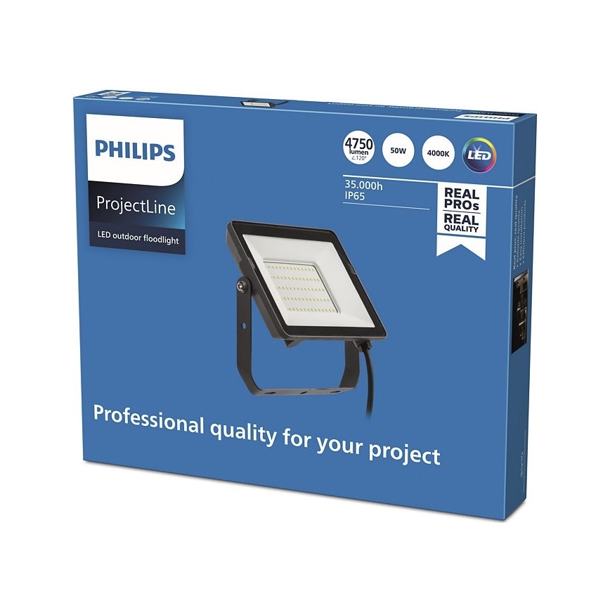 Philips - LED Buitenschijnwerper PROJECTLINE LED/50W/230V IP65 4000K