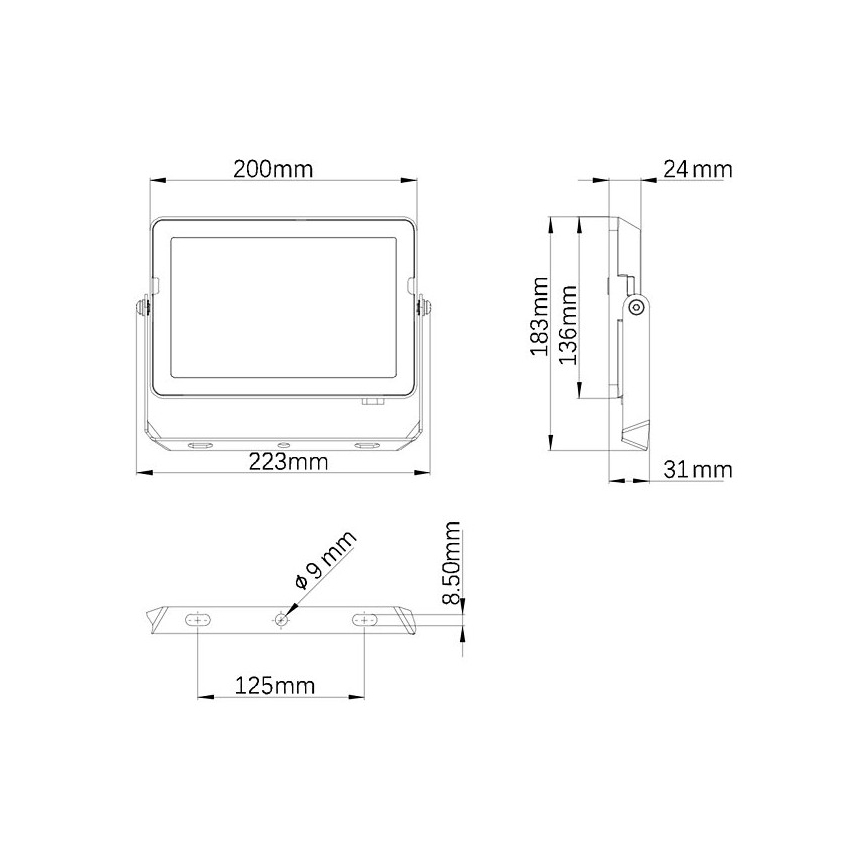Philips - LED Buitenschijnwerper PROJECTLINE LED/50W/230V IP65 4000K