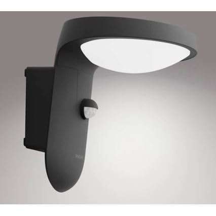 Philips - LED Buitenwandlamp met sensor LED/9W/230V 4000K IP44