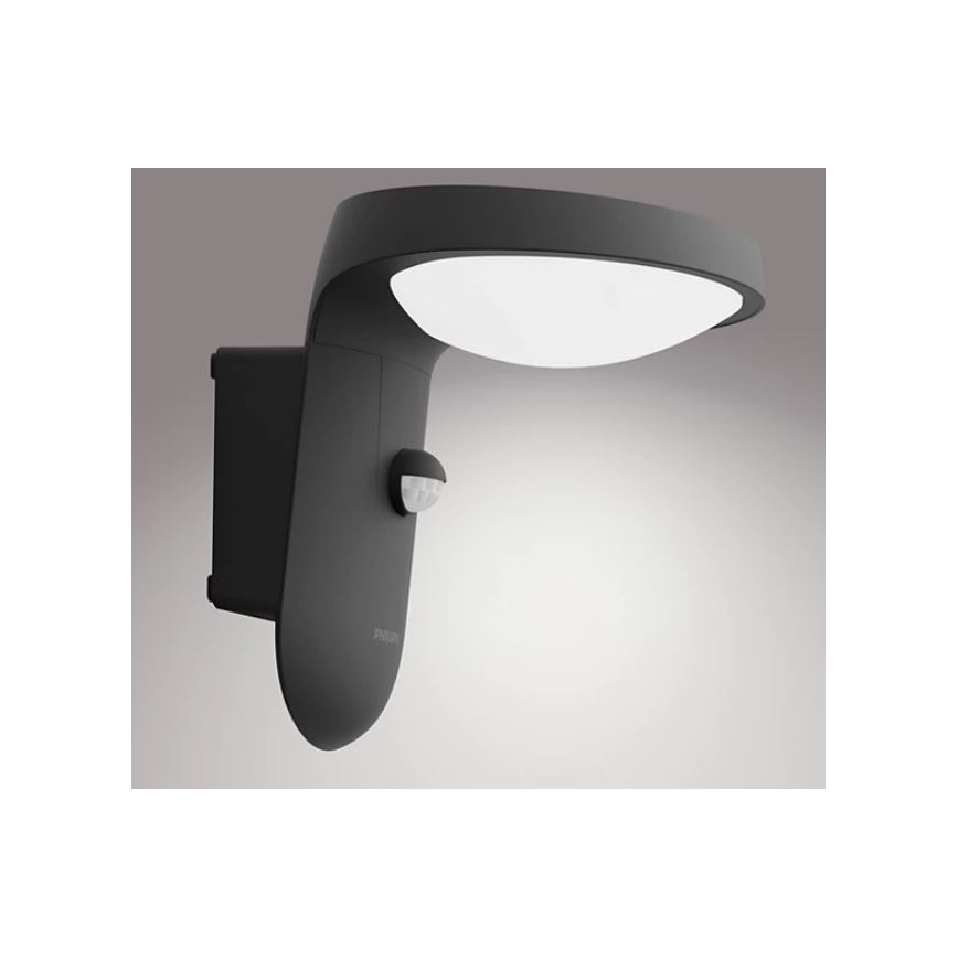 Philips - LED Buitenwandlamp met sensor LED/9W/230V 4000K IP44