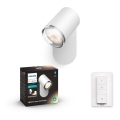 Philips - LED dimbare badkamerlamp Hue ADORE 1xGU10/5W/230V IP44 + afstandsbediening