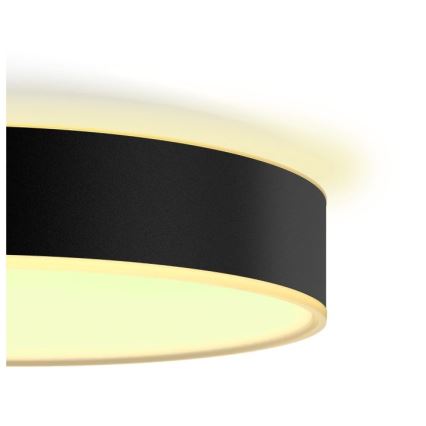 Philips - Dimbare LED plafondlamp Hue LED/19,2W/230V 2200-6500K Ø 381 mm zwart + afstandsbediening