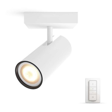 Philips - LED dimbare spotlamp Hue BURATTO 1xGU10/5,5W + afstandsbediening
