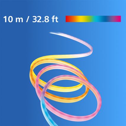 Philips - LED RGBIC dimbare LED-strip SMART NEON FLEX 10m LED/45W/230V 2700-6500K Wi-Fi