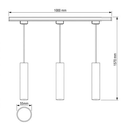 Philips - Suspension LED RGBW dimmable sur câble pour système de rails EASYLINK HUE 3xGU10/4,7W/230V 2200-6500K 1 m blanc + Hue Bridge